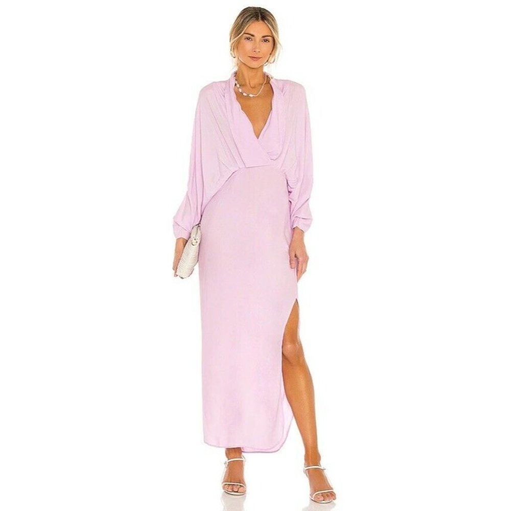 SWF Sunset Dress Maxi Resurrection Lavender Pink Pastel Resort Chic M